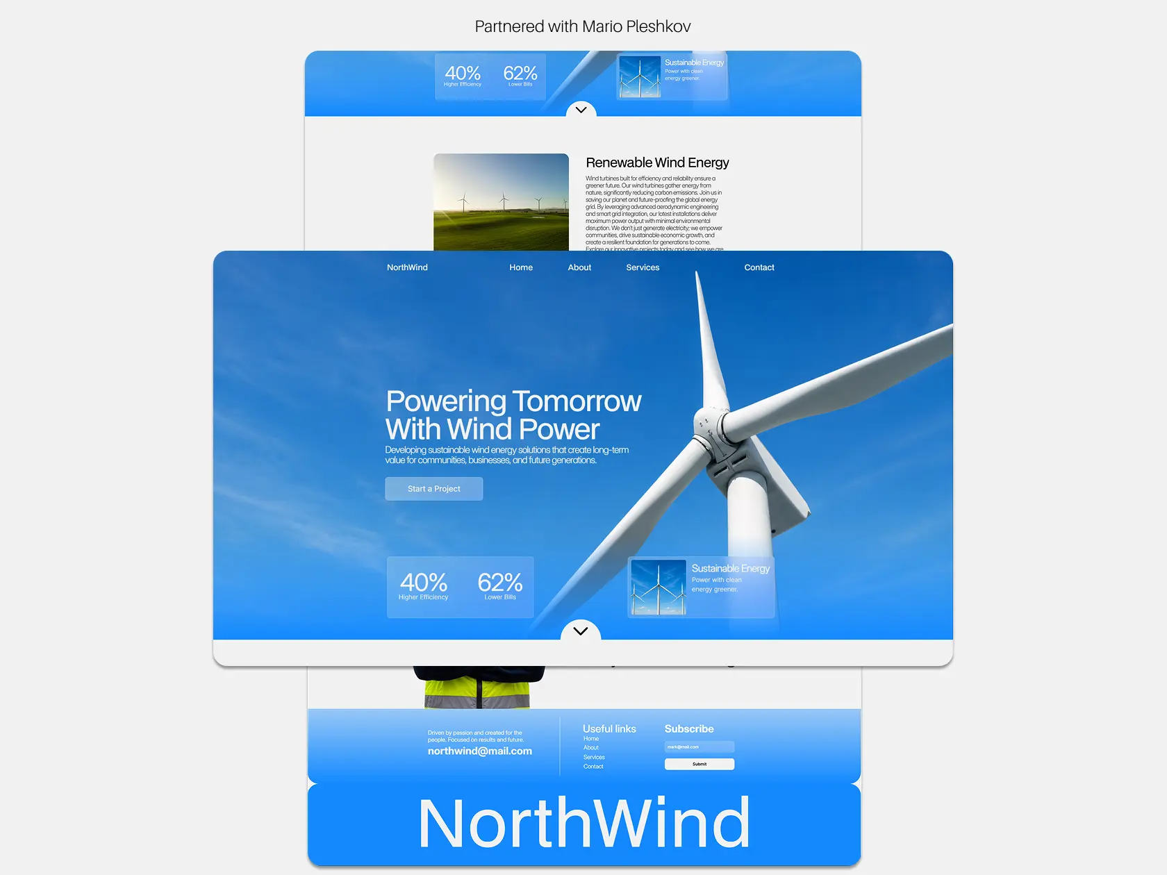 Website design example